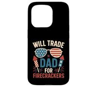 Will Trade Dad For Petardi Ragazzi Ragazza 4 di luglio vestito Custodia per iPhone 15 Pro