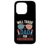 Will Trade Dad For Petardi Ragazzi Ragazza 4 di luglio vestito Custodia per iPhone 15 Pro