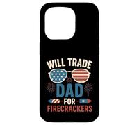 Will Trade Dad For Petardi Ragazzi Ragazza 4 di luglio vestito Custodia per iPhone 15 Pro