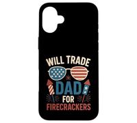 Will Trade Dad For Petardi Ragazzi Ragazza 4 di luglio vestito Custodia per iPhone 16 Plus