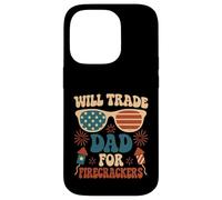 Will Trade Dad For Petardi ragazzi Ragazza 4 luglio Groovy Custodia per iPhone 14 Pro