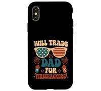 Will Trade Dad For Petardi ragazzi Ragazza 4 luglio Groovy Custodia per iPhone X/XS