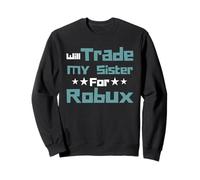 Will Trade My Sister for Robux Funny Gaming Kids Felpa