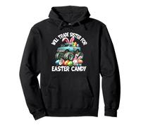 Will Trade Sister For Easter Candy Monster Truck Ragazzi Bambini Felpa con Cappuccio