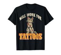 Will Work for Tattoos - Tattoo Art Saying for Artists Maglietta
