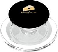 Will You Brie Mine Cheese Lover Antipasto di prodotti lattiero-caseari PopSockets PopGrip per MagSafe