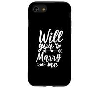 Will You Marry Me Freccia Cuore Fidanzamento Sposi Corrispondenza Custodia per iPhone SE (2020) / 7 / 8