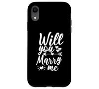 Will You Marry Me Freccia Cuore Fidanzamento Sposi Corrispondenza Custodia per iPhone XR