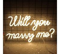 Will You Merry Me Neon Lights Marry Me Led Sign Light Lettere Guided Wedding Sign per proposta di decorazione, festa di nozze
