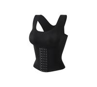 WiLLab Reggiseno correttore di postura con cintura che riduce le donne, reggiseno guaina per controllo della pancia, reggiseni sportivi con schiena incrociata per donna (B,XL(60-70KG))