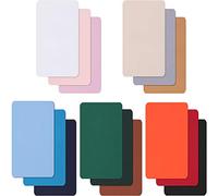 WILLBOND 15 Pezzi Patch di Ricambio in Nylon Autoadesivo Toppa Nylon Impermeabile Leggero Riparazione Patch per Abbigliamento Piumino Giacca Riparazione Fori Strappare (Colorato)