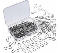WILLBOND 150 Pezzi Mini S Ganci Connettori Metallo A Forma di S Filo Ganci Appendini con Scatola di Immagazzi