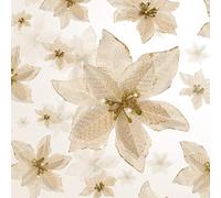 WILLBOND 48 Pezzi Poinsettia Artificiali Glitter Fiori di Stella di Natale per Albero di Natale Fiori Ornamenti Decorazione per Feste di Nozze, 4 Taglie, 3.2/4/6/8.7 Pollici