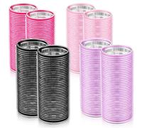 WILLBOND 8 bigodini per capelli lunghi per frangia bigodini con nucleo in alluminio, termici, 11,9 x 5,1 cm, per capelli lunghi e medi Jumbo acconciatura da donna