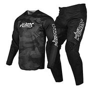 Willbros Combinazione di Pantaloni in Jersey per Uomo Donne Motocross Off-road Dirt Bike Powersports Protettivo Cavalcare Bundle (Jersey M/Pant W32)