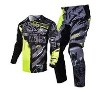 Willbros Gioventù Pantaloni in Jersey Kids da Motocross Set di Attrezzi MX Da Corsa Abito Off-road Motociclo Ragazzi Ragazze Green YXL