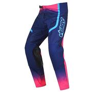 Willbros Pantaloni da Enduro Cross Moto Fuoristrada Motocross MX Montagna Corse Unisex Blu e Rosa XL=36
