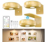 WILLED Luce Per Quadri Senza Filo Ricaricabile, Faretto per Quadri a Batteria, 3 Temperature Di Colore, Quadri Lampada, Applique Quadro Luci per Esposizione Pittura Vetrina