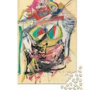 Willem De Kooning Jigsaw Puzzle museo,1000 Pcs Rompicapo dipinto Classici, Puzzles opere d'arte famose nel mondo, Puzzle Per Gioco Familiare, Regalo Per Amore E Amico, Festa Gioco