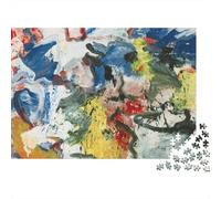 Willem De Kooning Puzzle Di Legno 1000 Pezzi, Puzzles museo Per Adulti-Relax, Rompicapo Giochi-Classico, Impegnativo Puzzles dipinto Per Giovani Regali