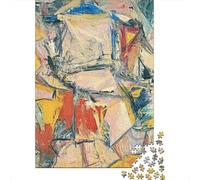 Willem De Kooning Puzzle Di Legno, arte Puzzles Impegnativi, Rompicapo dipinto, Per Adulti E Adolescenti Regali, Impegnativo Puzzles museo, 1000 Pcs