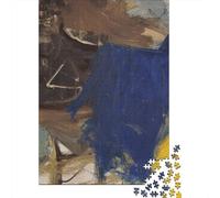 Willem De Kooning Puzzle Di Legno dipinto 1000 Pezzi, Puzzles Impossible opere d'arte famose nel mondo, Per Adulti Classici, Rompicapo museo Per Giovani Giochi Educativi