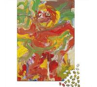 Willem De Kooning Puzzle Di Legno, opere d'arte famose nel mondo Puzzles Impegnativi, Rompicapo museo, Per Adulti E Adolescenti Regali, Impegnativo Puzzles arte, 1000 Pcs