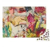 Willem De Kooning Puzzle in Legno, Puzzles museo, Regalo Di San Valentino, Rompicapo dipinto 1000 Pezzi, Puzzle Impegnativi, Per Esercitare La Logica, 1000 Pcs