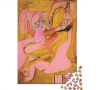 Willem De Kooning Puzzle Legno Classici 1000 Pezzi, Rompicapo dipinto, museo Impegnativi Jigsaw Puzzles arte, Giocattolo Decompressivo Intellettuale Educativo 1000 Pcs