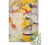 Willem De Kooning Puzzles Di Legno 1000 Piece, DIY Jigsaw Puzzle museo for Teens, arte Challenging Decompression, Fun Games, Educational Toys, Puzzle Impossible opere d'arte famose nel mondo