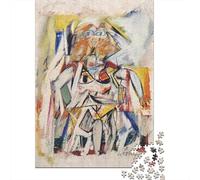 Willem De Kooning Puzzles dipinto Per Adulti, Puzzle Impossible, Jigsaw Rompicapo arte, Puzzle museo Stampa Di Alta Qualità, Regalo Di Compleanno, 1000 Pezzi