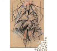 Willem De Kooning Rompicapo Adulti, 1000 Pezzi Classici, Puzzles museo Giochi Rilassamento E Intelligence, Puzzle opere d'arte famose nel mondo Per Gioco Familiare, Regalo Per Amore E Amico