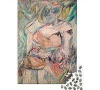 Willem De Kooning Rompicapo in Legno Per Adulti, Puzzle arte, Puzzles museo 1000 Pezzi Giochi Educativi, dipinto Puzzle Impegnativi, Regalo Per Amore E Amico