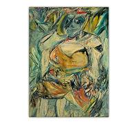 Willem De Kooning《Woman III》Canvas Art Oil Painting Opere d'arte Poster Stampe Picture Wall Decor Home Living Room Decoration 60x105cm(23"x41") Senza cornice
