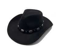 Willheoy Cappello da Cowboy a Tesa Larga Occidentale Western Australia Grande Bordo Unisex Uomo e Donna in Feltro Vintage
