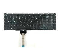 Willhom Tastiera di ricambio nera con layout americano retroilluminato RGB per Acer Nitro 5 AN515-45 AN515-54 AN515-55 AN515-57 AN515-58 AN517-51, Predator Helios 300 PH315-52 PH315-53 PH317-51