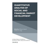 William A. Barn Quantitative Analysis of Social and Financial (Copertina rigida)