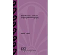 William a Ross Postclassical Gr nd Septuagint Lexicograph (Copertina rigida)