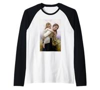William-Adolphe Bouguereau The Elder Sister Maglia con Maniche Raglan