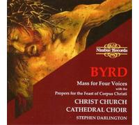 William Byrd Mass for Four Voices (Darlington) (CD) Album