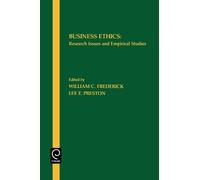 William C. Frederick Business Ethics (Tascabile)