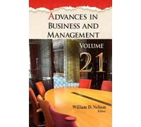 William D. Nels Advances in Business and Management. Volume (Copertina rigida)