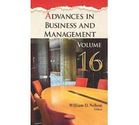 William D Nelson Advances in Business and Management (Copertina rigida)