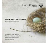 William Denis Browne Proud Songsters: English Solo Song (CD) Album