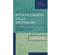 William E Butler Russian-English Legal Dictionary (Copertina rigida)