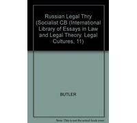 William E. Butler Russian Legal Theory (Copertina rigida)