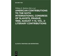 William E. Hark American contributions to the Sixth Internati (Copertina rigida)