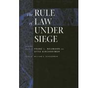 William E. Scheuerman The Rule of Law Under Siege (Copertina rigida)