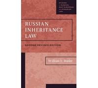 William Elliott Butler Russian Inheritance Law (Copertina rigida)