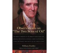 William Findley Observations on 'The Two Sons of Oil' (Copertina rigida)